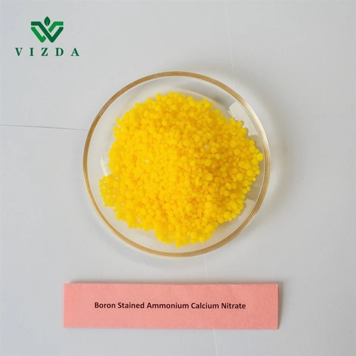 Calcium Ammonium Nitrate With Boron Yellow Granular Fertilizer